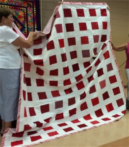 Red and White Quilt