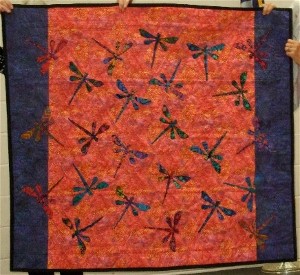 Back of Dragon Fly Quilt