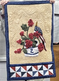 Wool Applique Wall Hanging