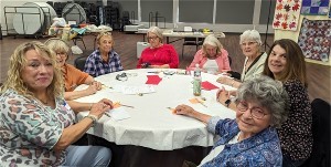 One potluck table